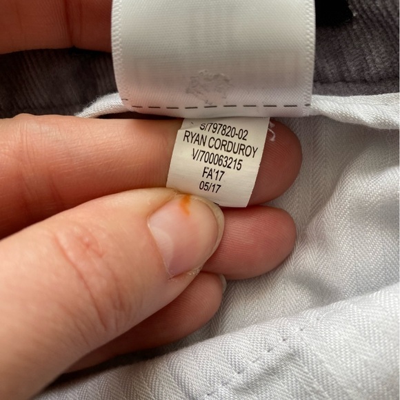 Banana Republic RYAN corduroy lavender pants straight fit Ankle length size 6 - Picture 8 of 14